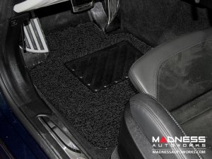 Alfa Romeo Giulia Floor Mats - All Weather - Soft Touch PVC Loop - Front + Rear - Black - RWD